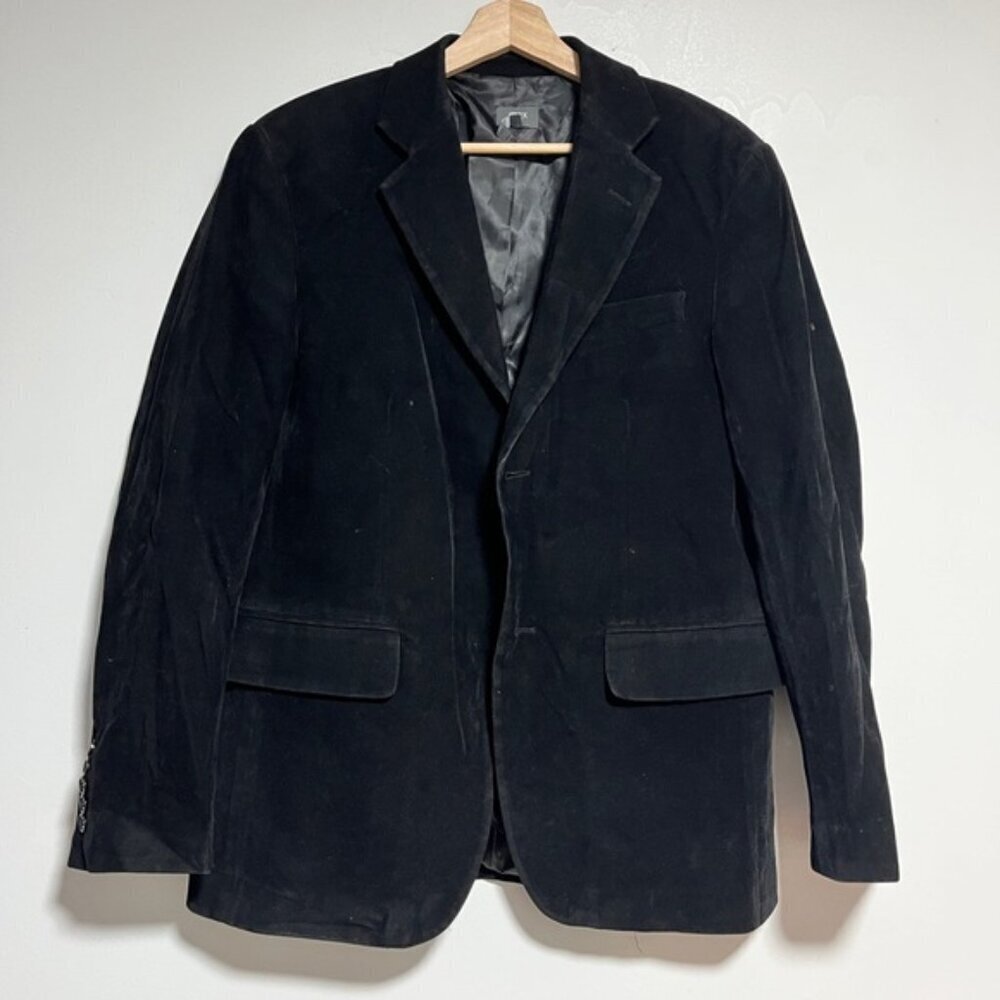 Max Black Polyester Men’s Blazer - Size M